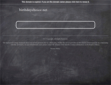 Tablet Screenshot of birthdaychoice.net